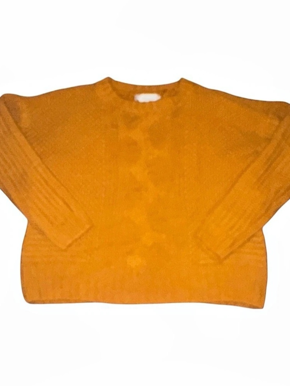 Pink Rose Crewneck Sweater in Orange Size Small
